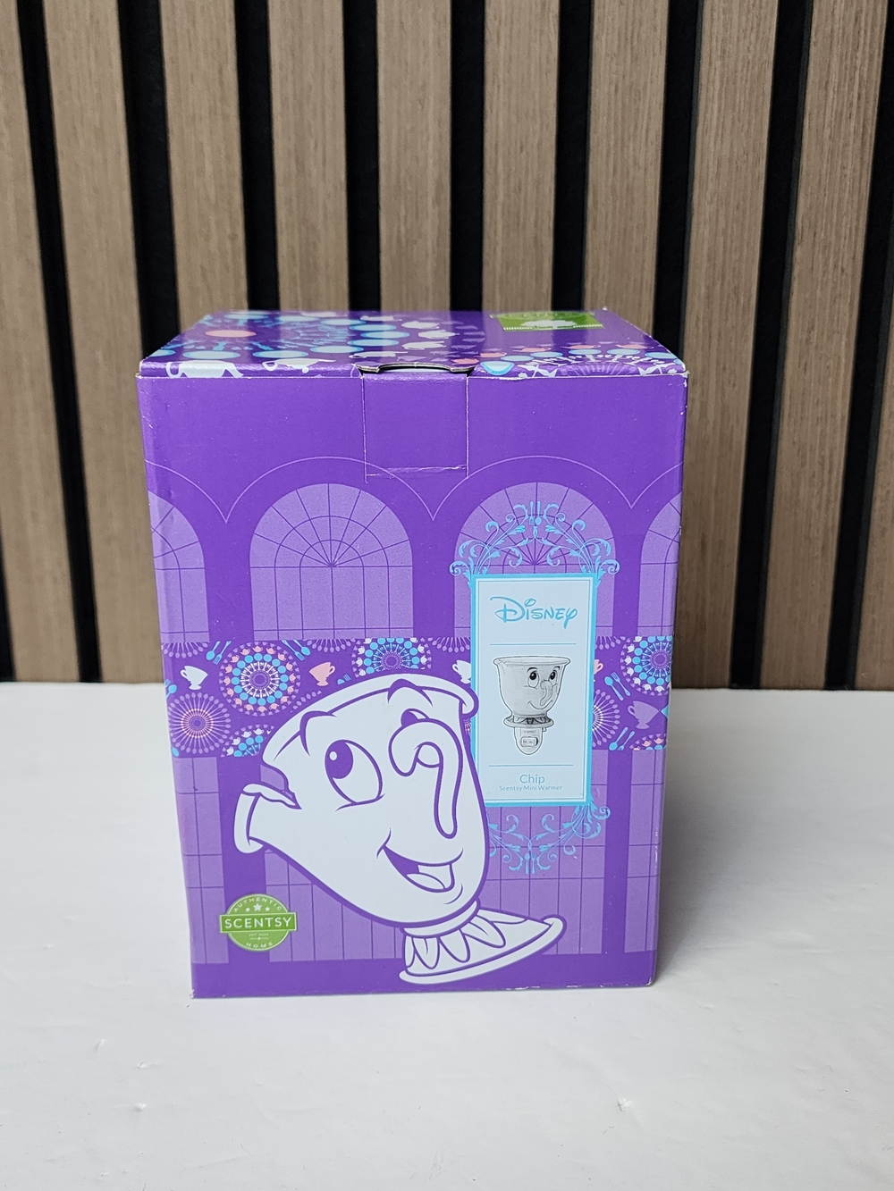 New Scentsy Wax Warmer Chip Mini Plug-In Disney Beauty and the Beast Cup RARE
